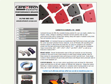 Tablet Screenshot of carbotech-europe.com